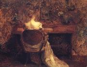 Thomas Wilmer Dewing The Spinet Spain oil painting artist